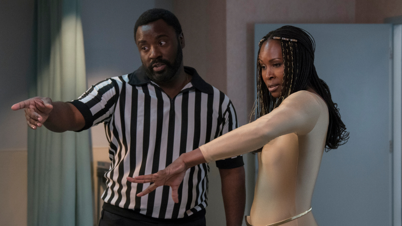 Bashir Salahuddin and Sydelle Noel as Keith and Cherry Bang in Netflix’s Glow